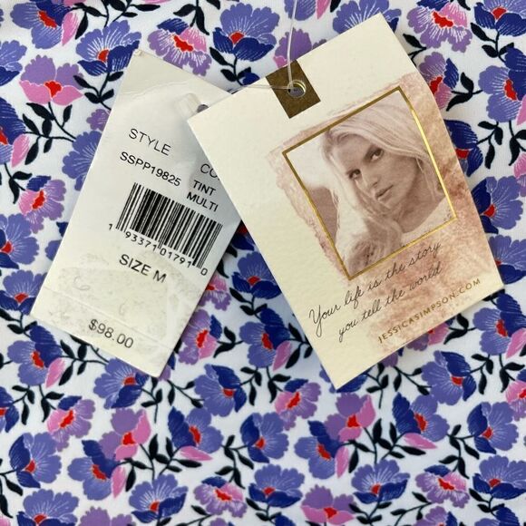 NWT Jessica Simpson One Piece Swim Suit Size M - Picture 4 of 4